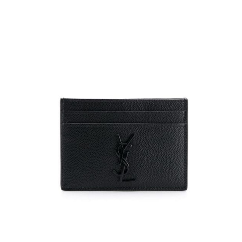YSL Logo Plaque Cardholder
